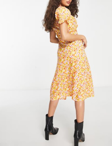 Rochie medie Influence, portocaliu