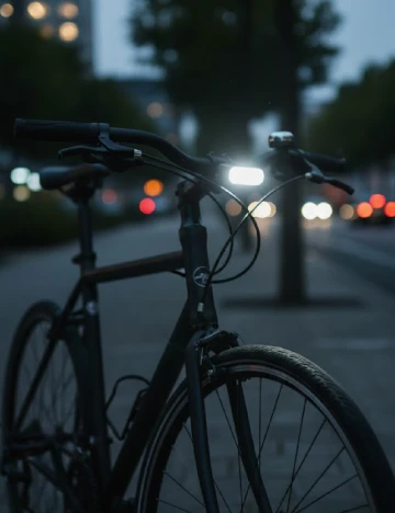 Lampa pentru bicicleta Walfort, alb