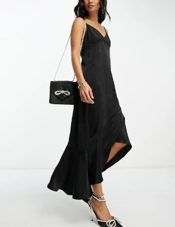 Rochie lunga Vila, negru Negru