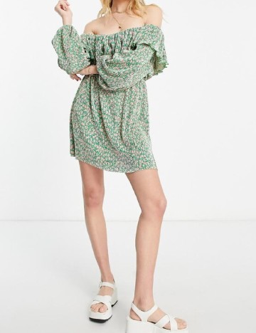 
						Rochie scurta ASOS, verde
