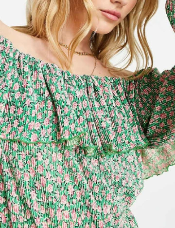 Rochie scurta ASOS, verde Verde