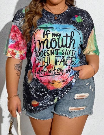 
						Tricou SHEIN CURVE, mix culori