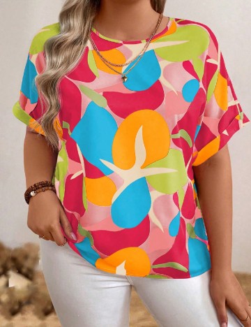 
						Tricou SHEIN CURVE, mix culori