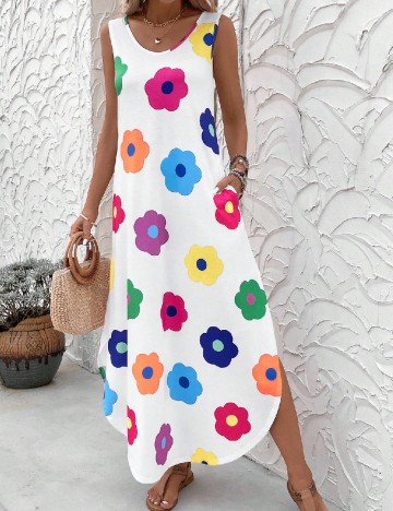 
						Rochie lunga Emery Rose, alb