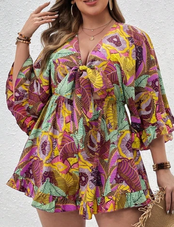 Salopeta SHEIN CURVE, mix culori