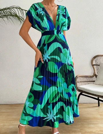 Rochie lunga SHEIN, verde Verde