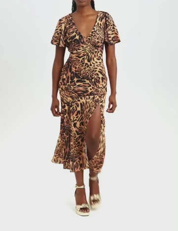 Rochie medie ASOS, animal print