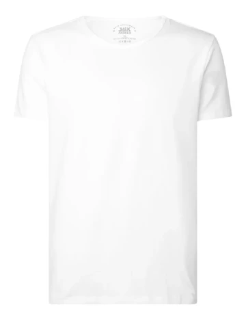 Tricou Jack Parker, alb Alb