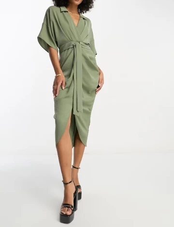 Rochie medie ASOS, verde