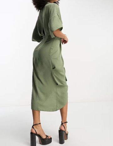 Rochie medie ASOS, verde