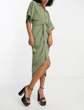 Rochie medie ASOS, verde