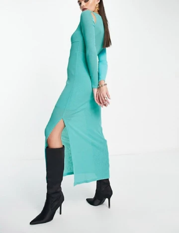 Rochie medie Annorlunda, turcoaz Albastru