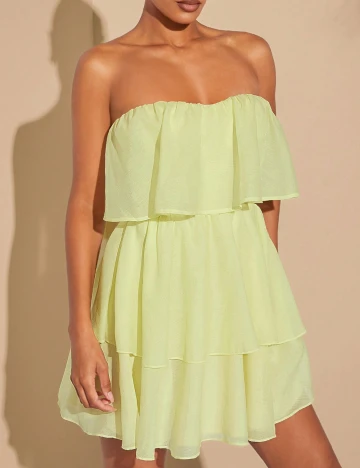 Rochie scurta SHEIN, galben Galben