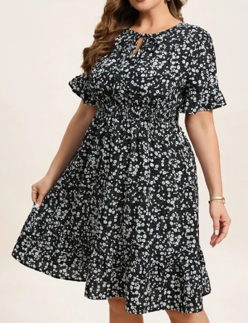 Rochie medie SHEIN CURVE, negru Negru