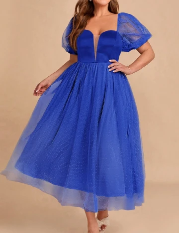 Rochie lunga SHEIN CURVE, albastru