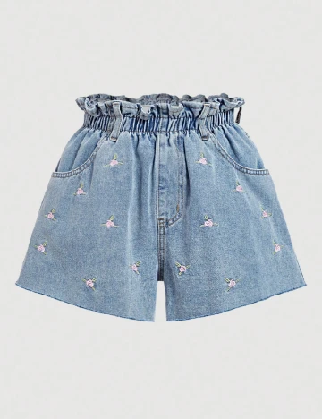 Pantaloni scurti SHEIN, albastru