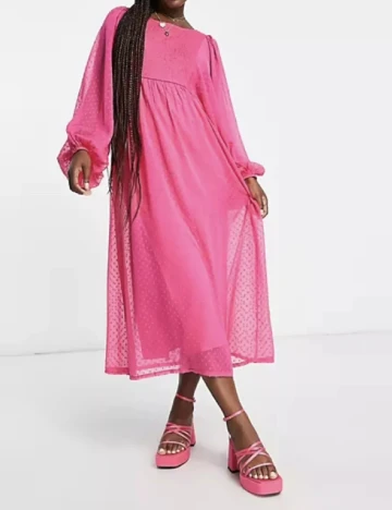 Rochie medie Miss Selfridge, roz Roz