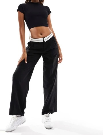 Top ASOS, negru Negru
