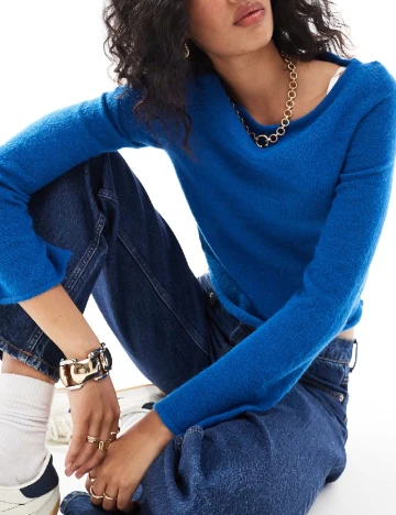 Top ASOS, albastru Albastru
