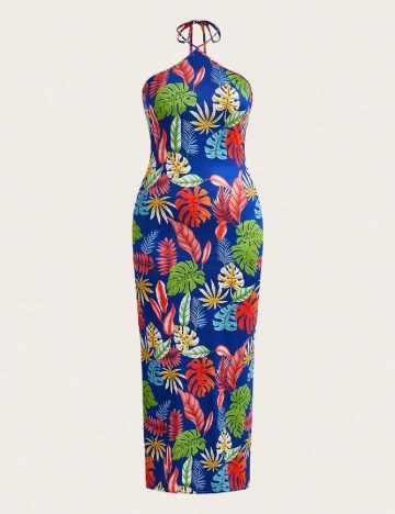 Rochie lunga SHEIN CURVE, albastru
