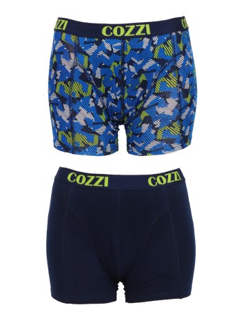 
						Set Boxeri 2 perechi Cozzi, bleumarin