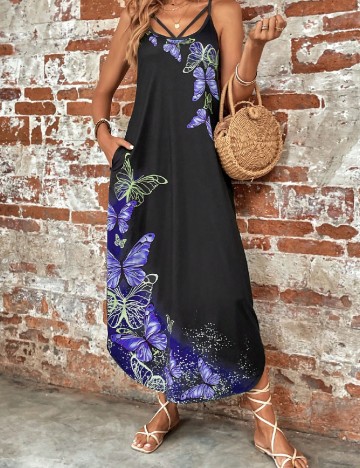 
						Rochie lunga SHEIN, mix culori