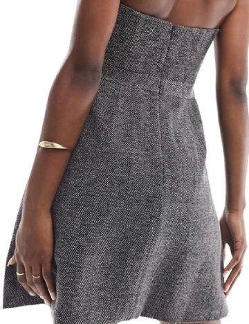 Rochie scurta ASOS, gri