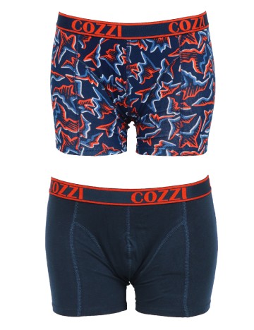 
						Set Boxeri 2 perechi Cozzi, bleumarin