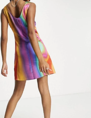 Rochie scurta COLLUSION, mix culori