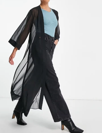 Kimono ALLSAINTS, negru