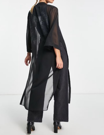 Kimono ALLSAINTS, negru