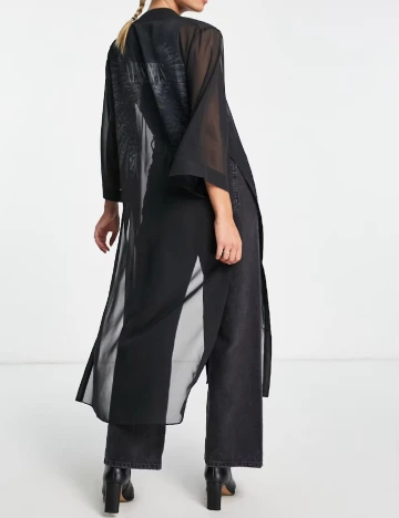 Kimono ALLSAINTS, negru