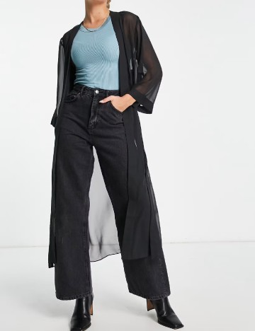 Kimono ALLSAINTS, negru
