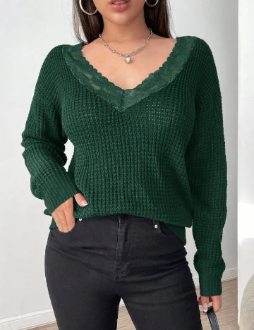 Pulover SHEIN, verde