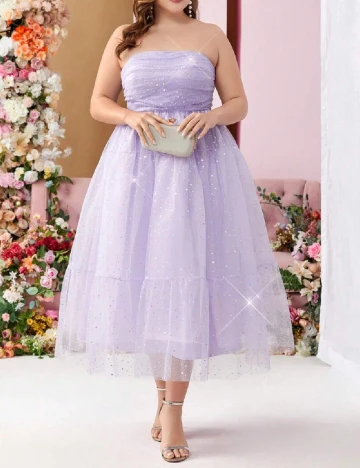 Rochie medie SHEIN CURVE, lila