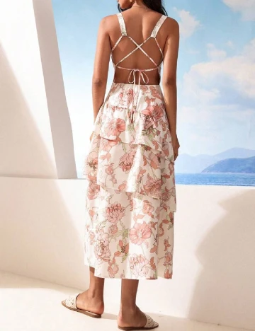 Rochie lunga SHEIN, floral Floral print