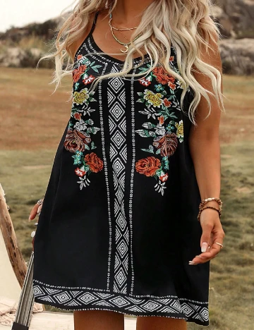 Rochie scurta SHEIN CURVE, negru