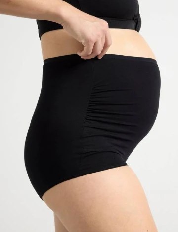 Set chiloti 3 perechi Lindex Maternity, negru/maro Maro
