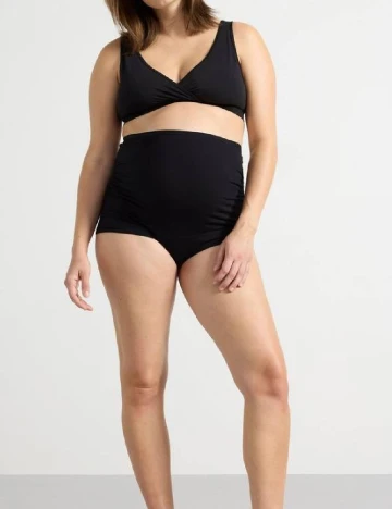 Set chiloti 3 perechi Lindex Maternity, negru/maro Maro