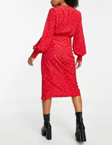 Rochie medie Glamorous, rosu