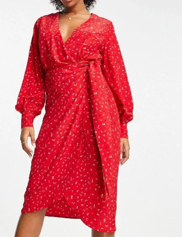 Rochie medie Glamorous, rosu