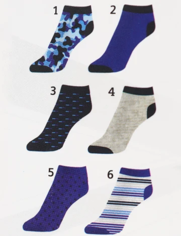 Set sosete 6 perechi Erve, mix culori Mix culori