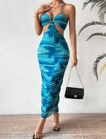 Rochie lunga SHEIN, albastru