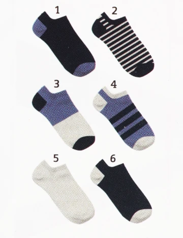 Set sosete 6 perechi Erve, mix culori Mix culori