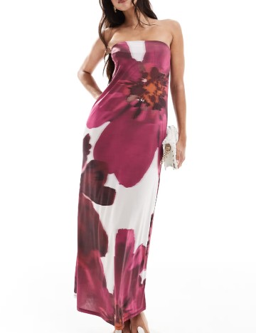 
						Rochie lunga ASOS, floral print