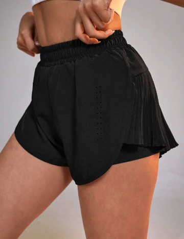 Pantaloni scurti SHEIN, negru