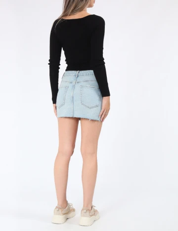 Fusta Pull&Bear, albastru Albastru