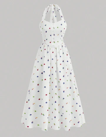 Rochie medie SHEIN, alb