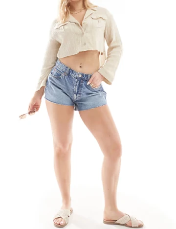 Pantaloni scurti ASOS, albastru