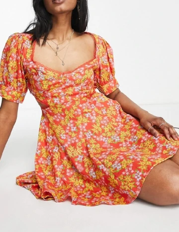 Rochie scurta ASOS, floral print